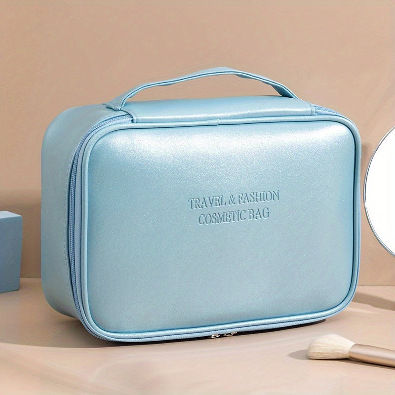 Minimalist Zipper Makeup Zipper Organizer Solid Cosmetic Bag