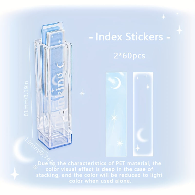 120 Pcs Lip Glaze Index Stickers Gradient Blush Waterproof Stickers Labeling