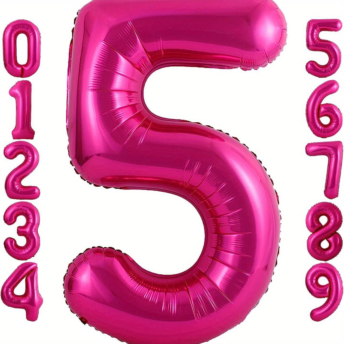 40 Inch Peach Number 0 9 Balloon for Birthday Party