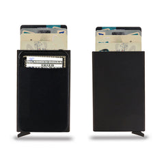 Pop Up Minimalist Metal Wallet Card Holder Thin Slim Purse