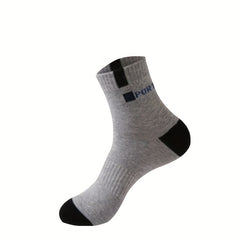 10 Pairs Men's Moisture-Wicking Short Sports Crew Socks