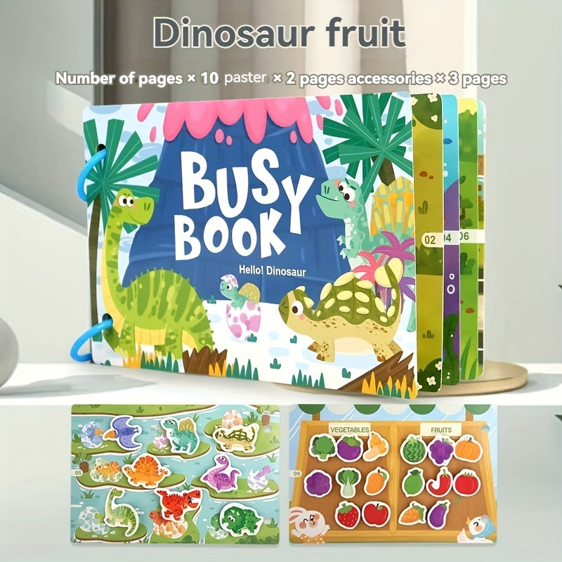 Interactive Gel Vehicle Busy Book for Kids - Educational Paperback