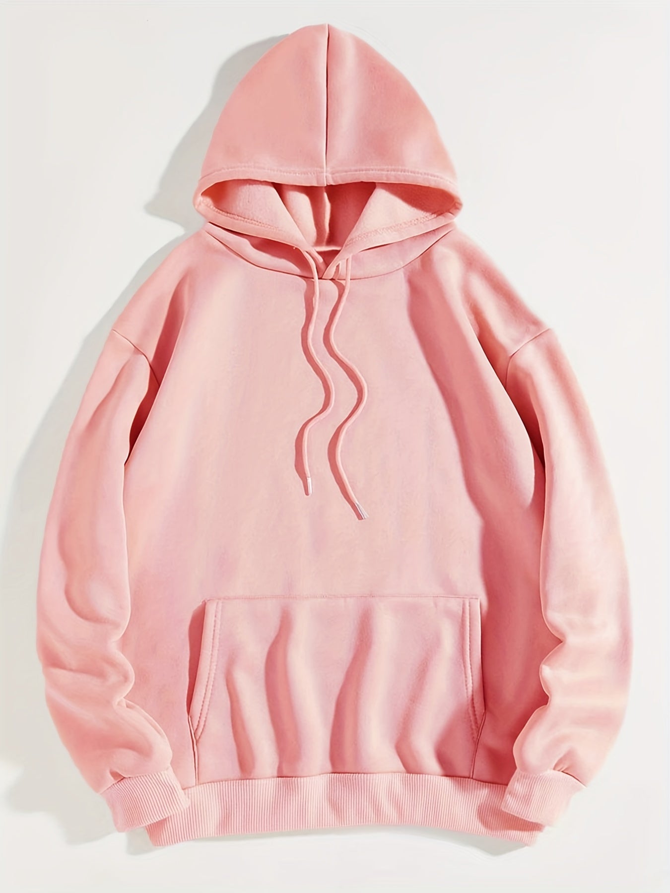 Hearts Print Hoodie Long Sleeve Casual Sweatshirt Women's Clothing
