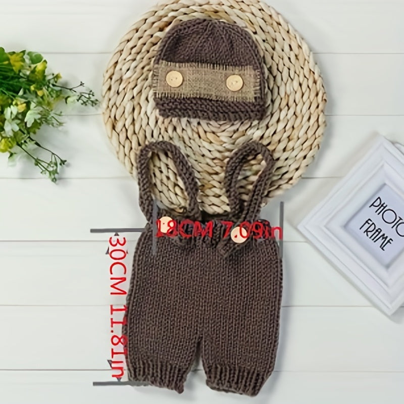 Newborn Boys Crochet Outfit for Photo Shoots