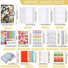 A6 Zipper Bag Printing Loose leaf Folder PU Notebook