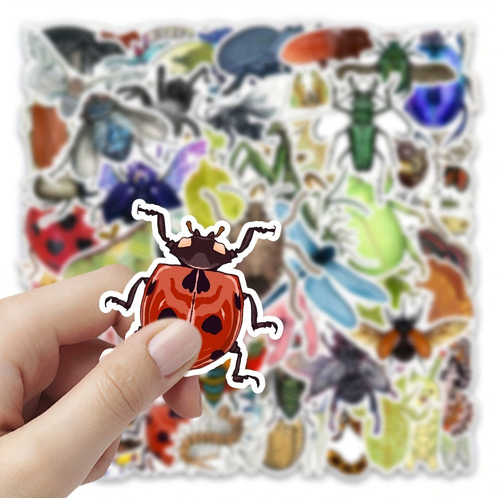 54pcs Insect Waterproof Stickers for Mobile Phone Laptop Guitar Helmet