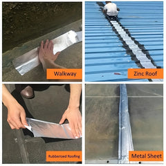 Waterproof Aluminum Foil Butyl Tape High Temp Resistance Crack Repair
