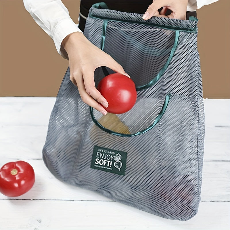 Vegetable Storage Net Hanging Sundry Bag - Wall Hanging Breathable Storage