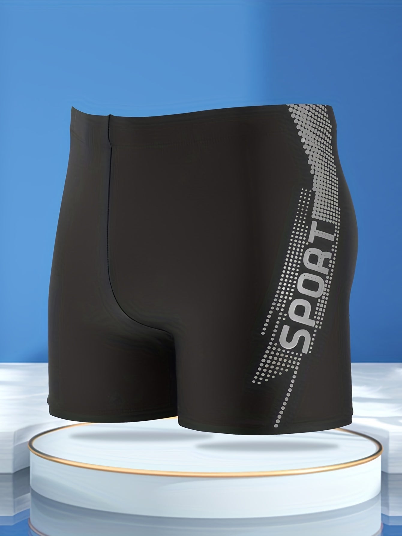 Quick Drying Drawstring Men's Swim Trunks - Summer Beach Pool Shorts