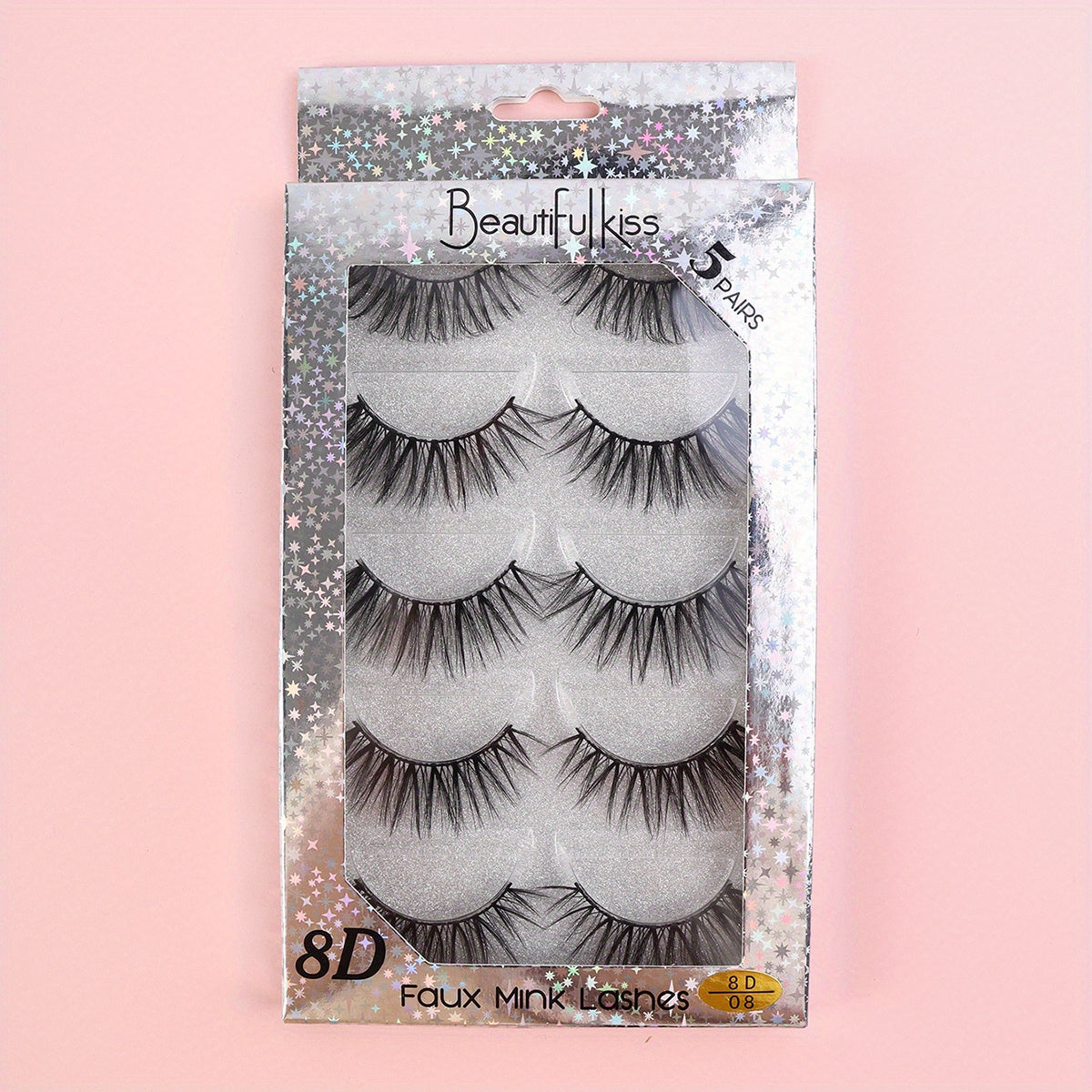 5 Pairs 8D Fluffy Wispy Eyelashes Natural Volume Crisscross Lashes Extension