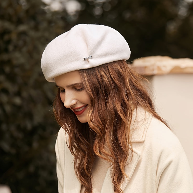 Vintage Solid Beret Hat for Weddings & Tea Parties