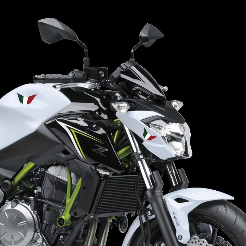 2pcs National Flag Motocross Italia Sticker Set