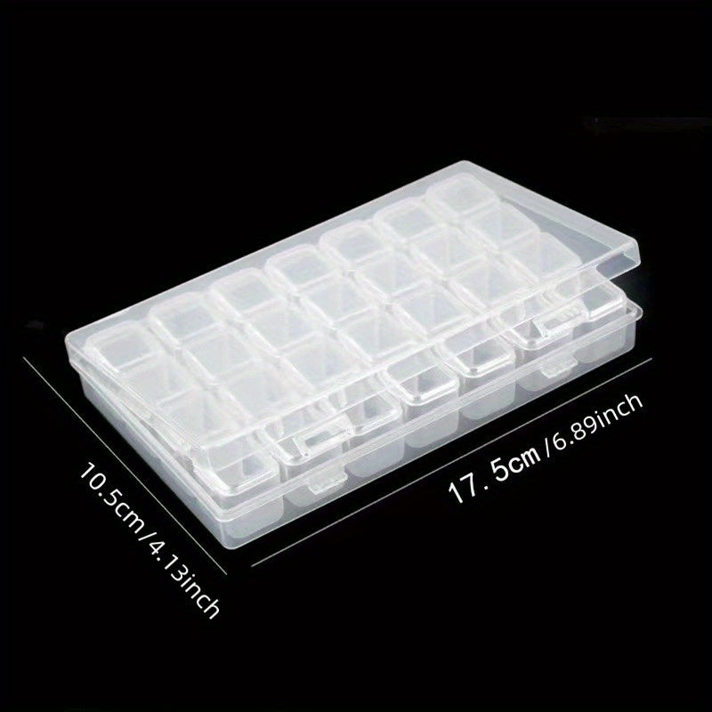 28 Compartment Jewelry & Toy Storage Box for Crafts & Tackle