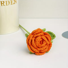 Crochet Artificial Rose Home Decor