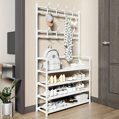 Coat Rack Shoe Storage Bench Organize Clothes Hats Shoes