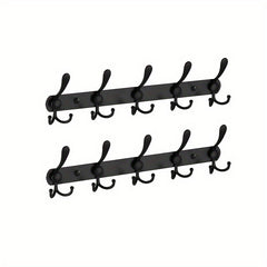 10pcs Wall Hanging Coat Hook Towel Hat Storage Hook