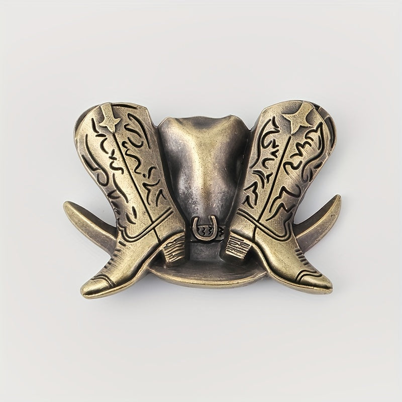Vintage Cowboy Western Belt Buckle for Men & Women