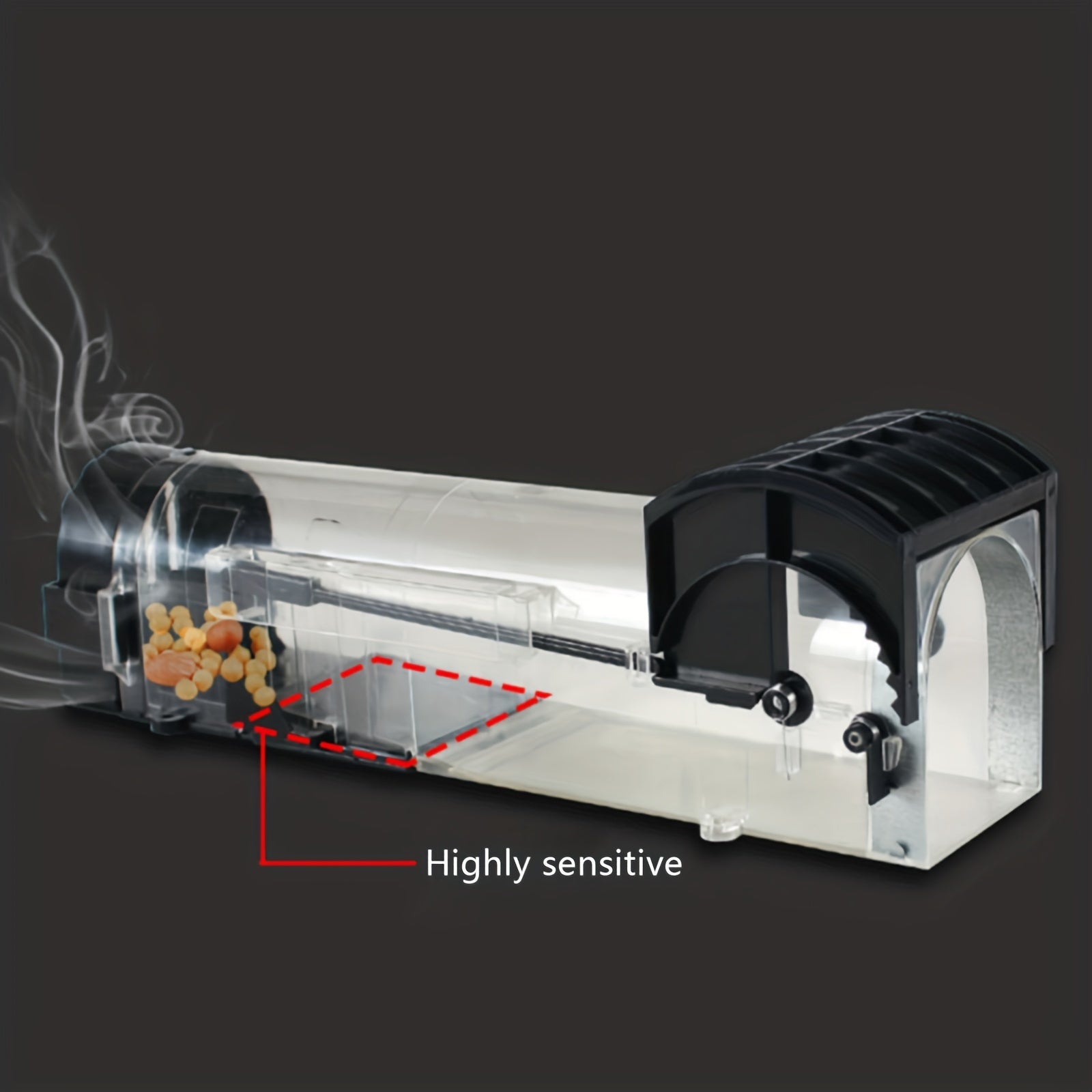 1pc Humane Rodent Trap Mouse Trap Transparent Sensitive Reusable