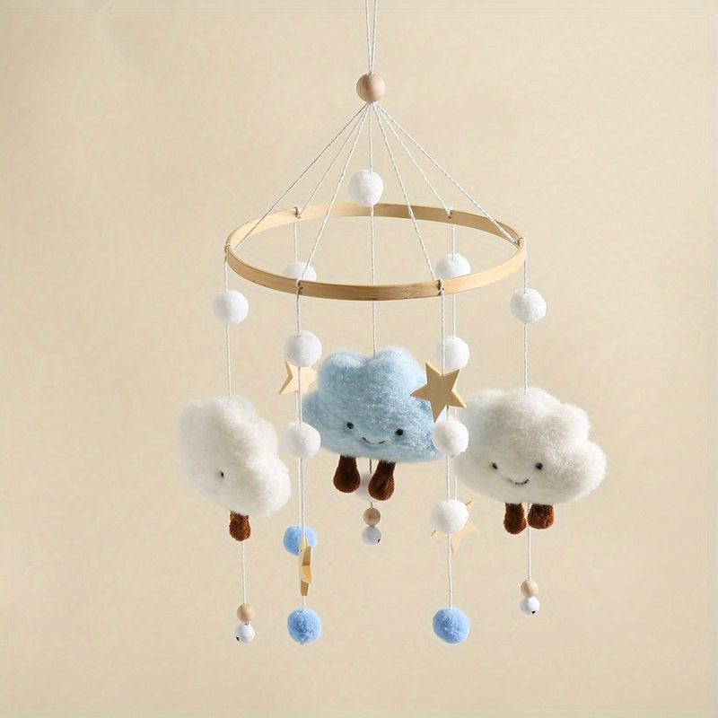 Wooden Baby Bed Bell Toy Halloween Christmas Thanksgiving