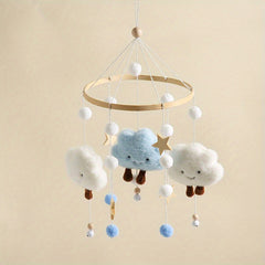 Wooden Baby Bed Bell Toy Halloween Christmas Thanksgiving
