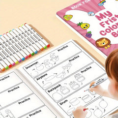 Step by Step Drawing & Coloring Book with Animal Fruit Transport & Rainbow Pages