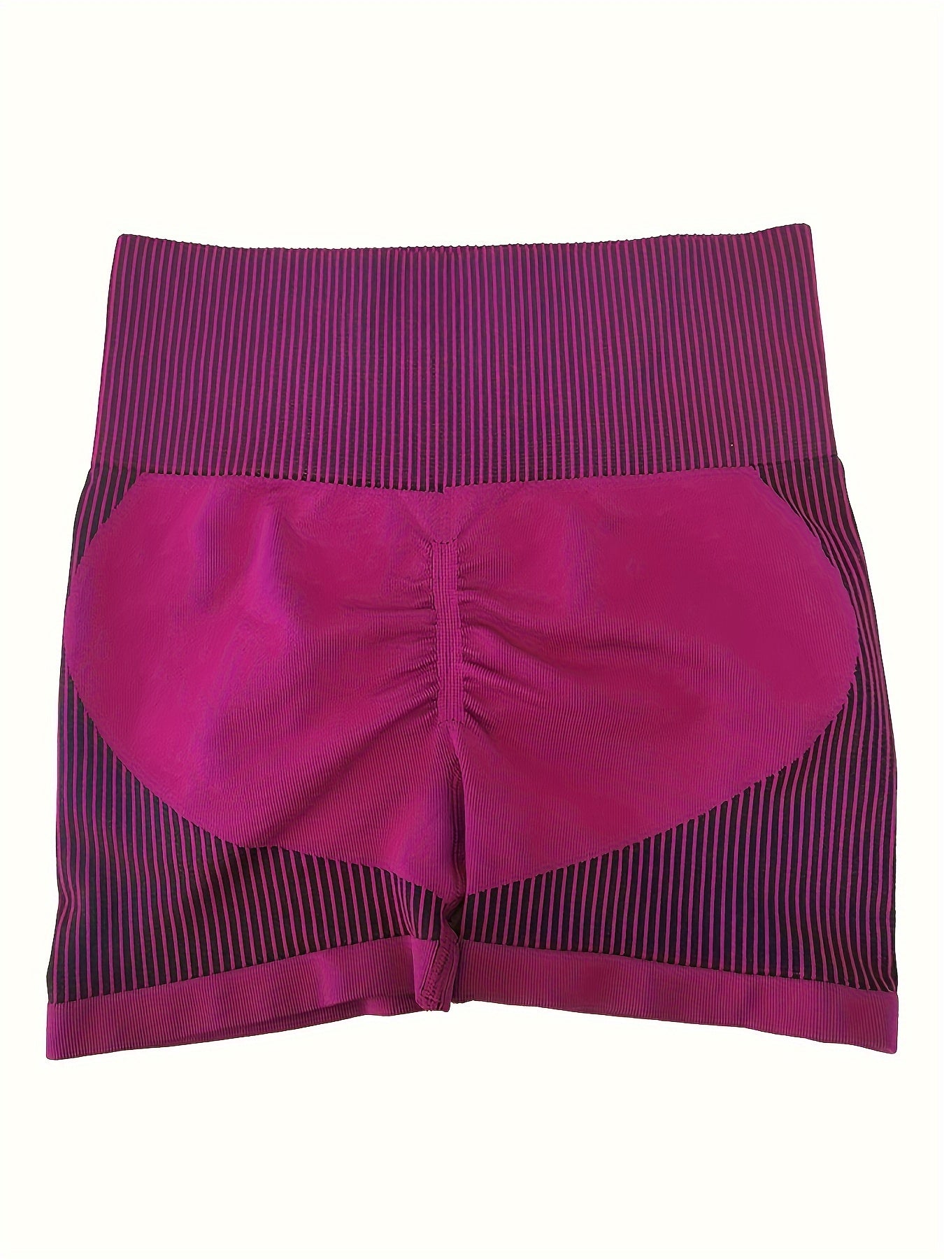High Waist Workout Sports Short Contrast Butt Lifting Seamless