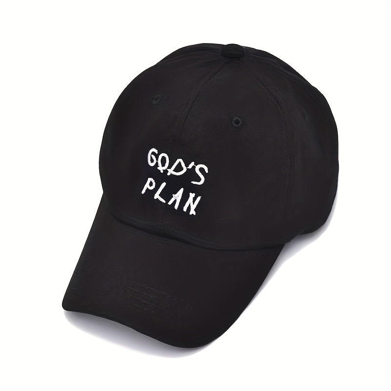 GOD'S PLAN Embroidery Baseball Cap Solid Dad Hats Unisex Sun Hats