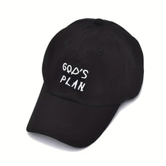 GOD'S PLAN Embroidery Baseball Cap Solid Dad Hats Unisex Sun Hats