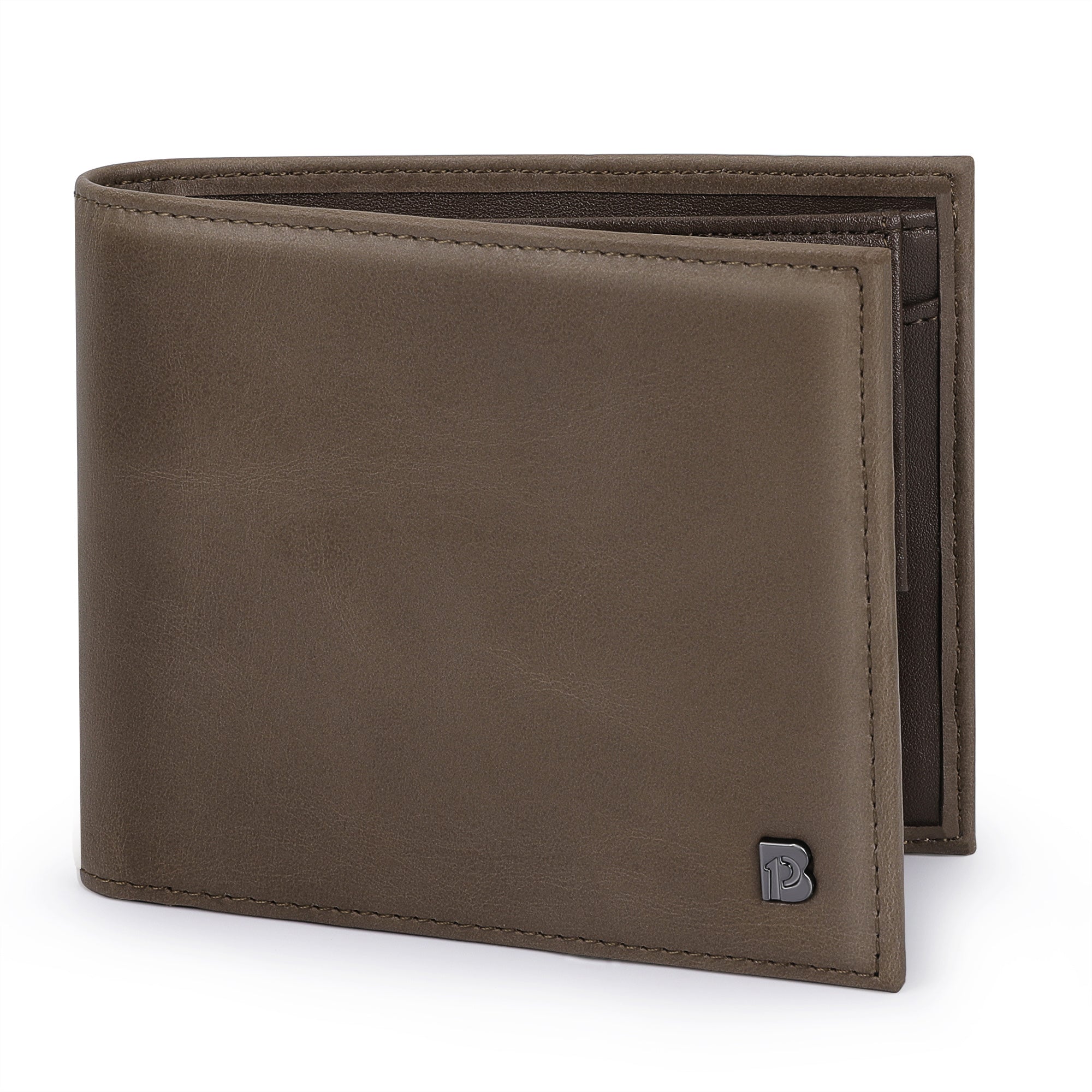 RFID Blocking Leather Men's Wallet with Coin Pocket