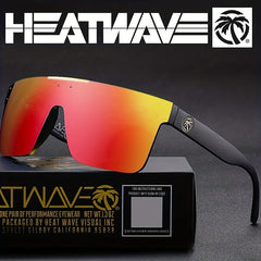 Men's Retro Sports Sunglasses Polarized Large Frame with Box