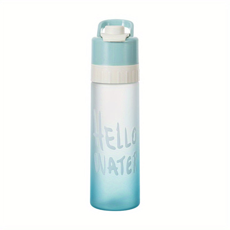 Outdoor Fitness Water Cup 650ml Large Capacity Bottle Spray Water Portable