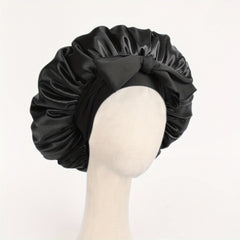 Adjustable Satin Silk Bonnet For Sleeping Hair with Tie Band