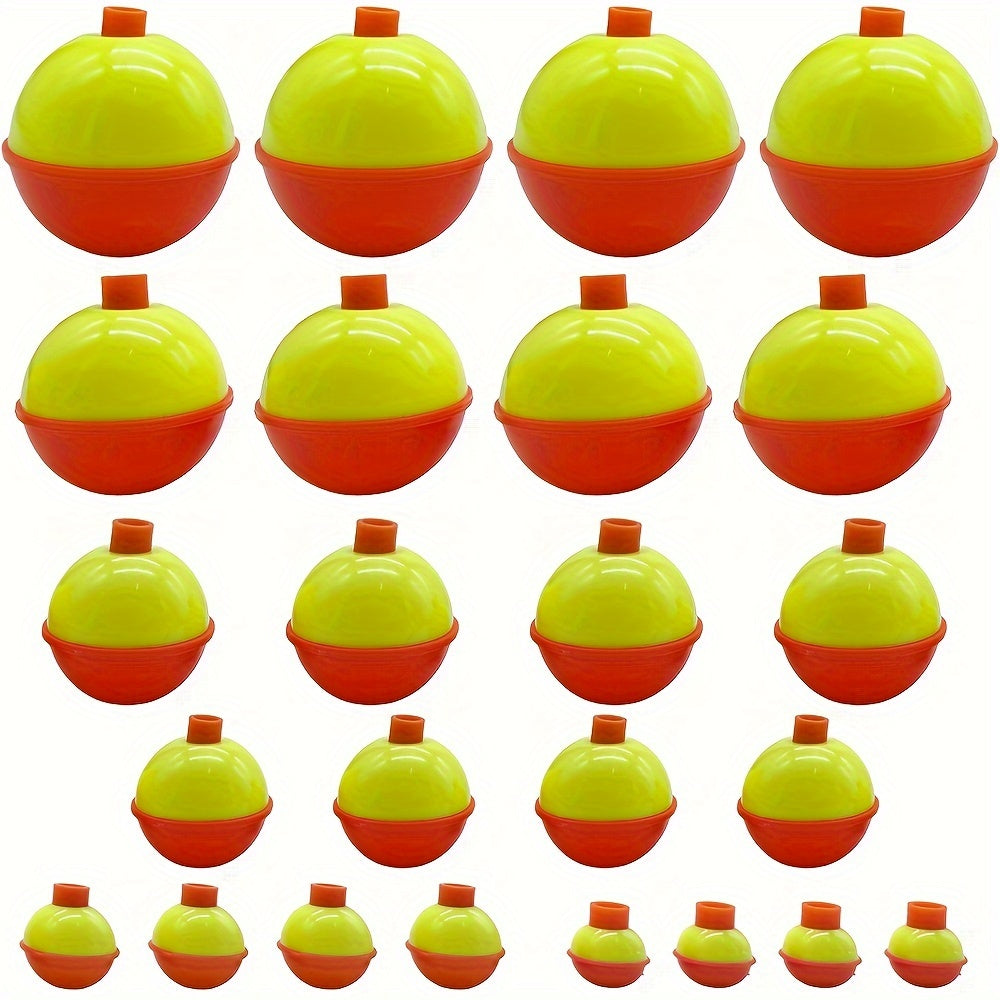 24pcs Fishing Float Orange Yellow Bobbers Tackle