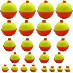 24pcs Fishing Float Orange Yellow Bobbers Tackle