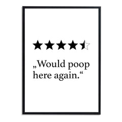 1 Pc Poster Bathroom Decoration High Art Print Wall Pictures
