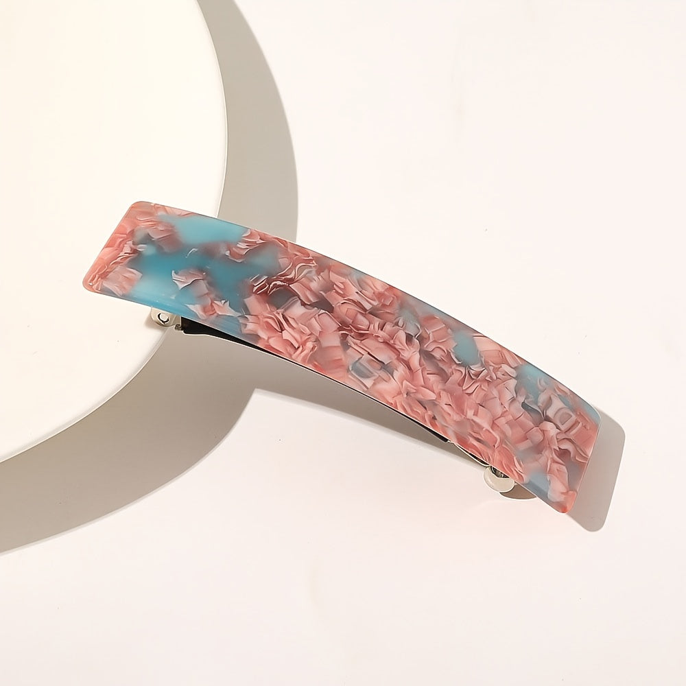 Tortoiseshell Hair Clips Rectangular Buckle Acetate Hair Accessories
