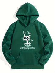 Funny Cat Graphics Girls' Long Sleeve Casual Hoodie Sweatshirt