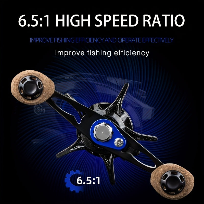 BILLINGS BH Series 6 5 1 Gear Ratio 18LB Max Drag Baitcasting Reel
