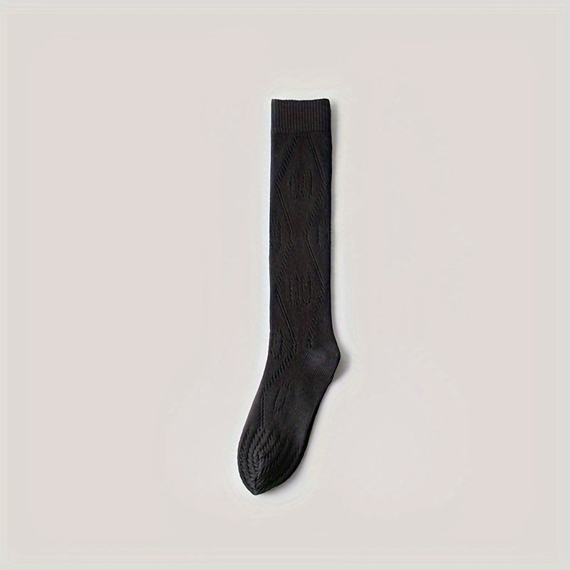 Striped Calf Socks Knee High Women's Stockings