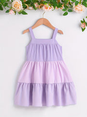 Girls' Colorblock Spaghetti Straps Cami Dress - Casual & Summer