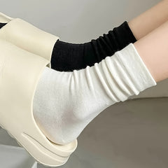 5 Pairs Comfy & Soft Mid Tube Women's Socks
