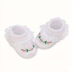 Flower Sneakers for Baby Girls Lightweight Non Slip Shoes Spring Autumn