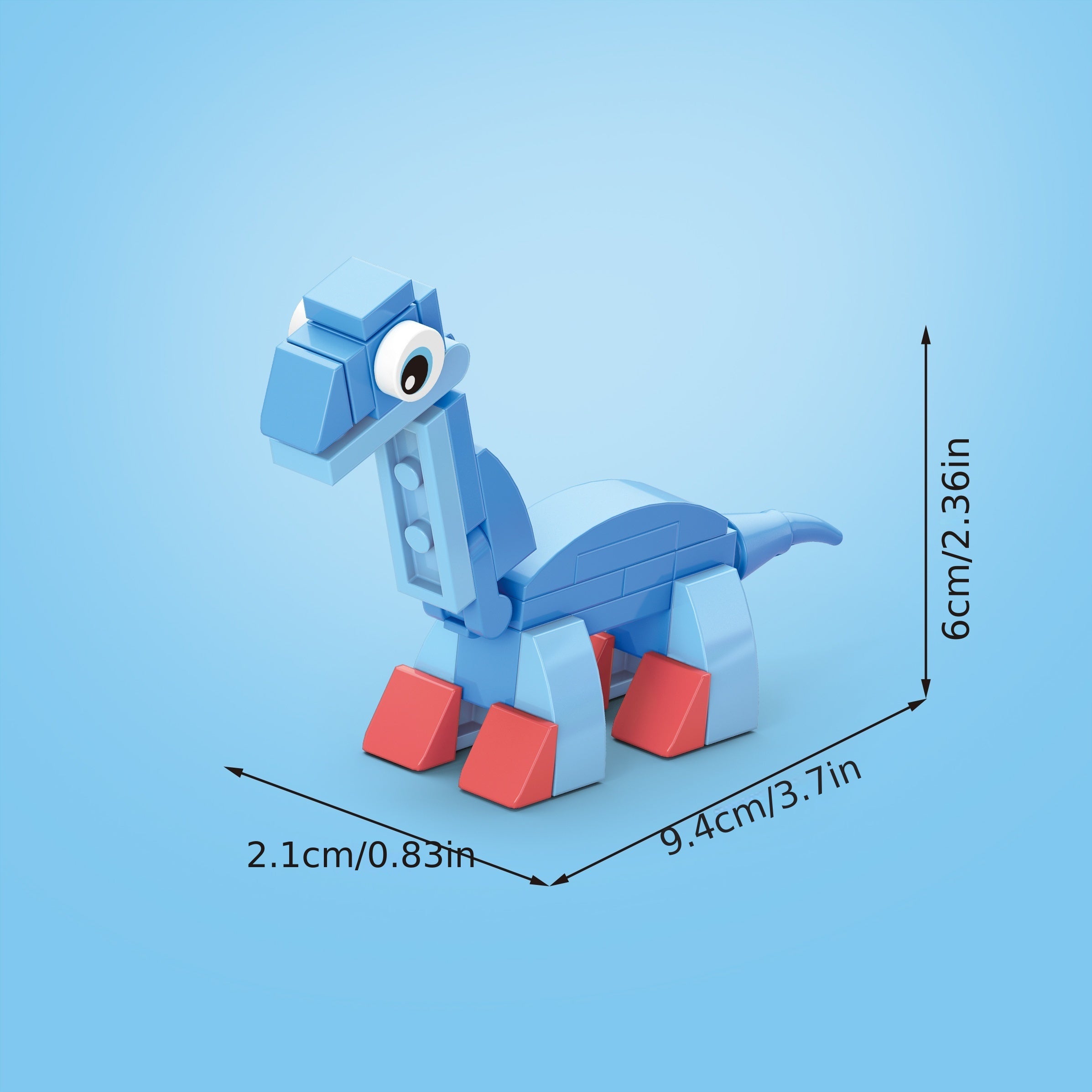 Dragon Series Toy Particle Building Blocks Ankylosaurus Model