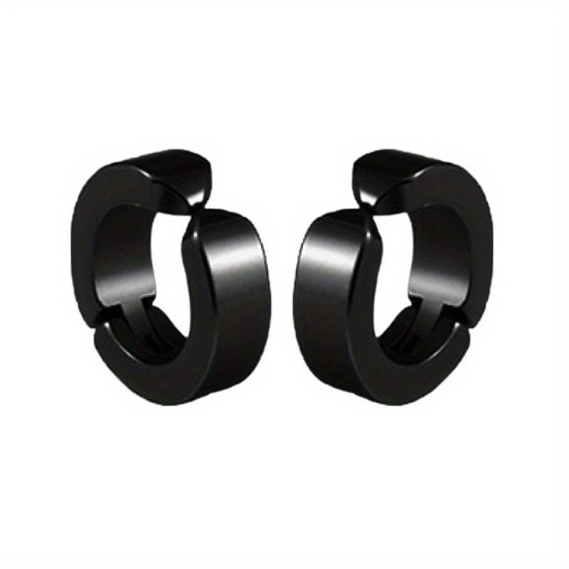 Titanium Steel Small Earrings for Men