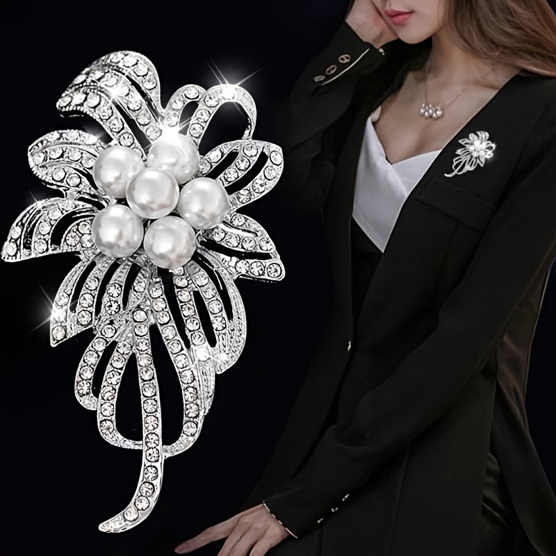 Women's Flower Brooch Pin Girls Wedding Garment Ornament