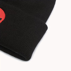 Skull Head Embroidery Double layer Thickened Woolen Hat