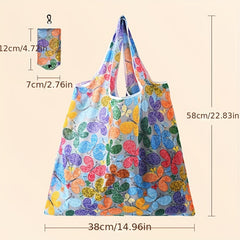 Foldable Shopping Bag Portable Supermarket Printed Bag