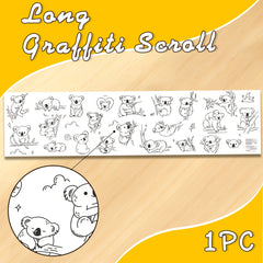 Koiwa Bear Coloring Scroll 180g Paper Non bleed Ink