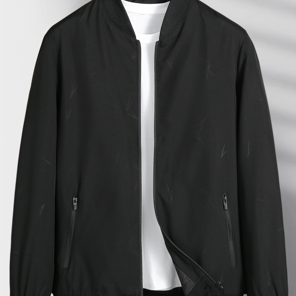 Men's Zipper Baseball Jacket Windproof Casual Spring Autumn