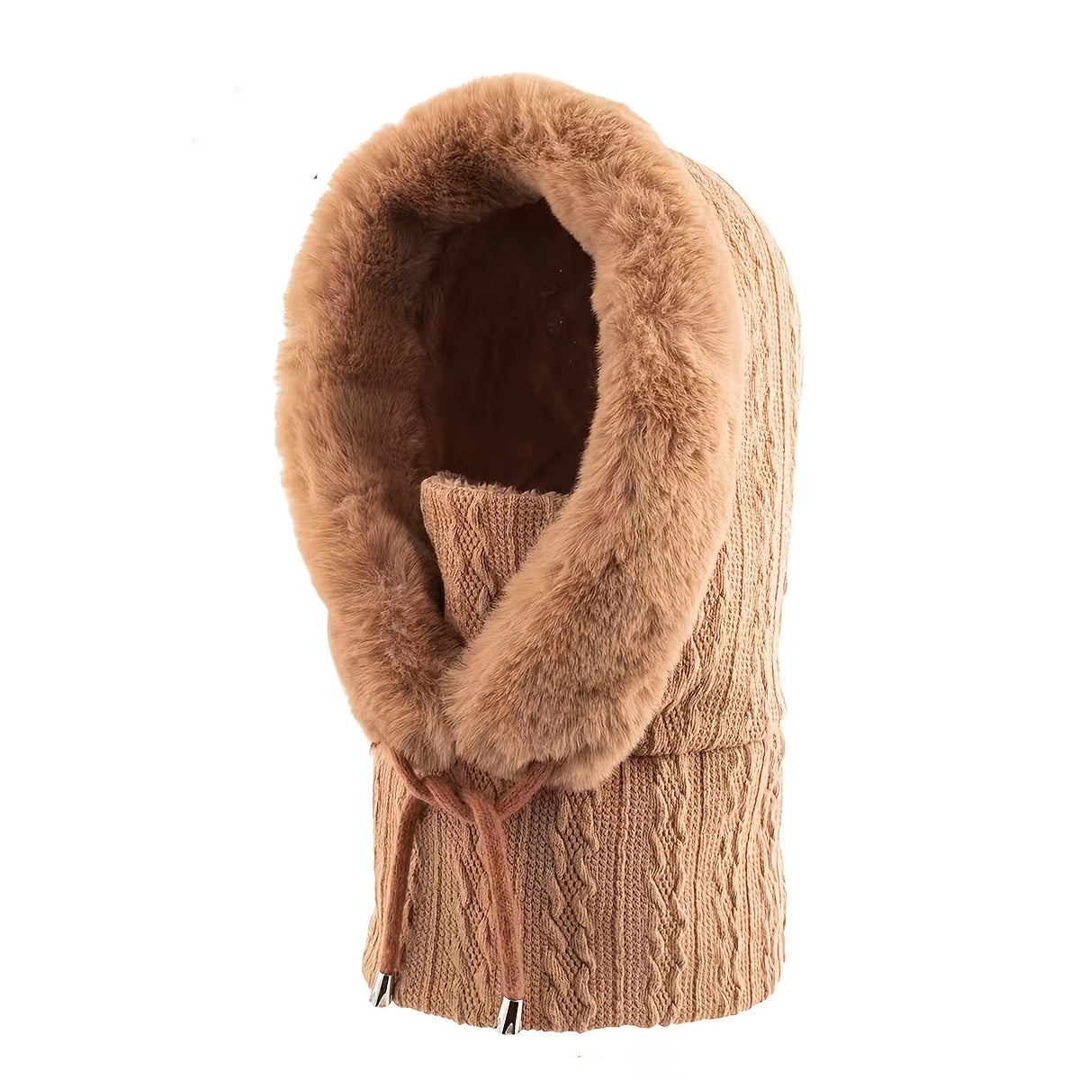 Women's Winter Outdoor Cycling Head Cover Hat Anti Cold Fleece Warm Cap